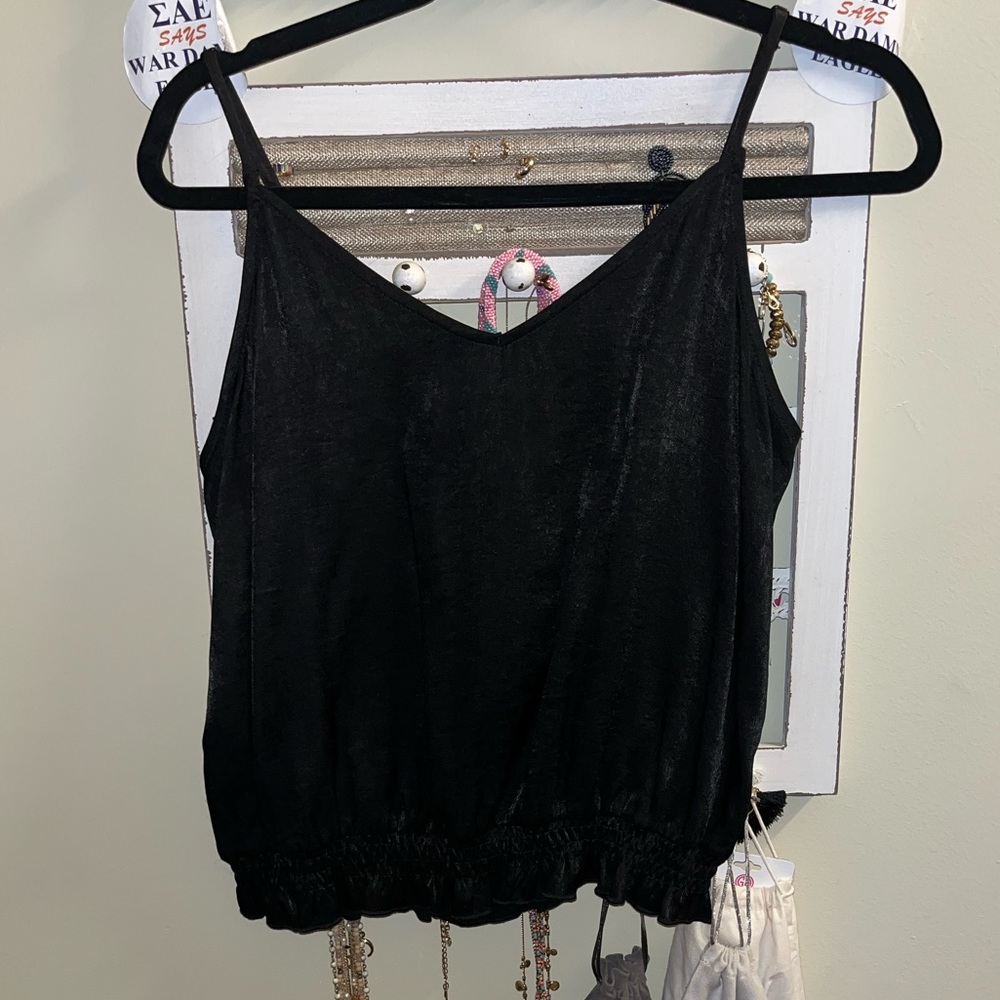 Black tank top
